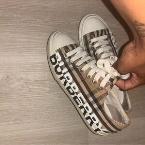 Burberry Plaid Sneakers